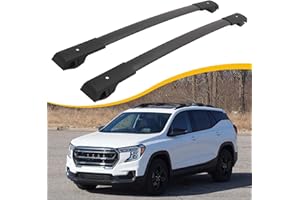 EZREXPM Cross Bars Roof Rack Fit for GMC Terrain 2018 2019 2020 2021 2022 2023 2024 Luggage Rack Crossbar Cargo Carrier with Side Rails