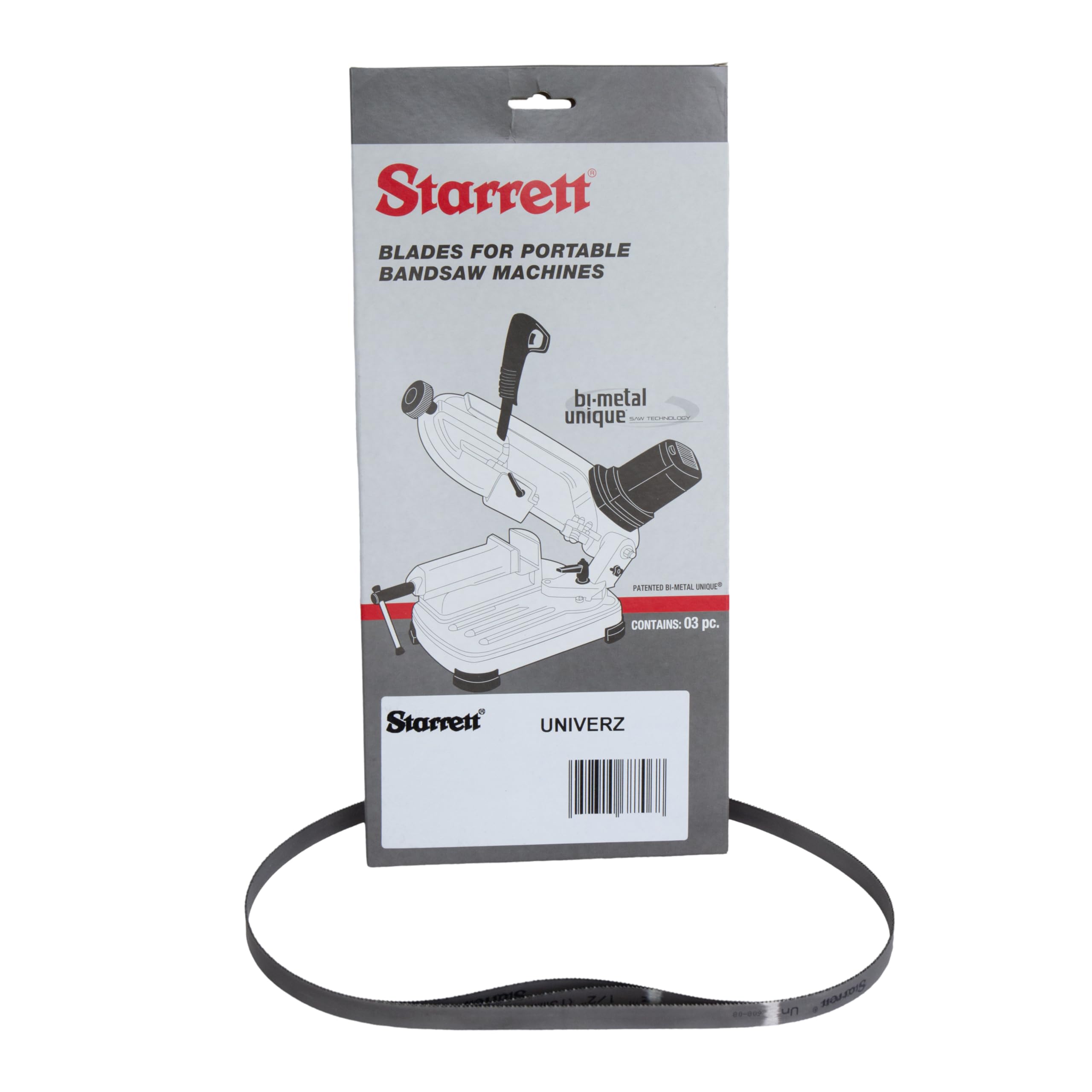 Starrett Univerz Portable Cordless Bandsaw Blades 900 x 13 x 0.35mm - 14tpi - Pack of 3