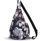 HUA ANGEL Crossbody Sling Bag for Men & Women Lightweight Waterproof Chest Shoulder Bag for Travel Hiking & Everyday Use