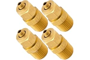 Vixen Horns 1/4" NPT (Male) Compression Fitting for 3/8" OD Tubes for Train/Air Horn Tanks - Bundle of Four Fittings VXA7714-4