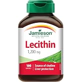 Jamieson Lecithin 1,200 mg, 100 Softgels - Source of Choline Liver Protection