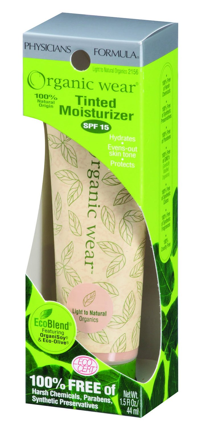 Physicians Formula Organic Wear 100 Natural Tinted Moisturizer, Light