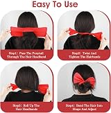 Mabor 3Pcs Deft Bun Hair Maker Twister Curler Heatless Lazy Styling Accessory view 5