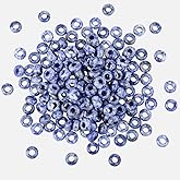 mookaitedecor 25 Pcs Sodalite Large Hole Beads Stone Rondelle Gemstone Loose Beads for Jewelry Making, Bracelet, Macrame Projects, DIY Crafts, 8x14 mm