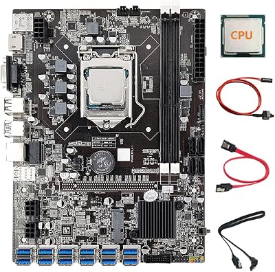 ATOZS B75 Motherboard 12x PCIE 3.0 USB LGA1155 DDR3 RAM SATA3.0 BTC Mining