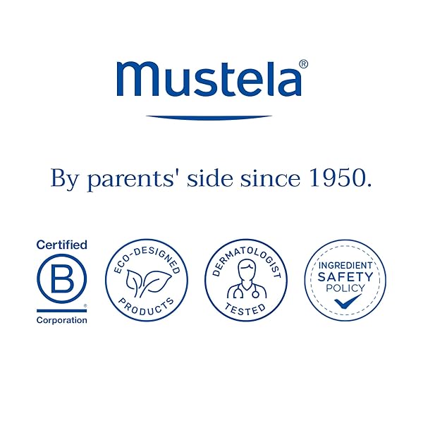 MUSTELA-BABY DIAPER RASH CREAM 123 – SKIN PROTECTANT WITH ZINC OXIDE – FRAGRANCE FREE & PARABEN FREE – WITH 98% NATURAL INGREDIENTS – 3.8 OZ, WHITE