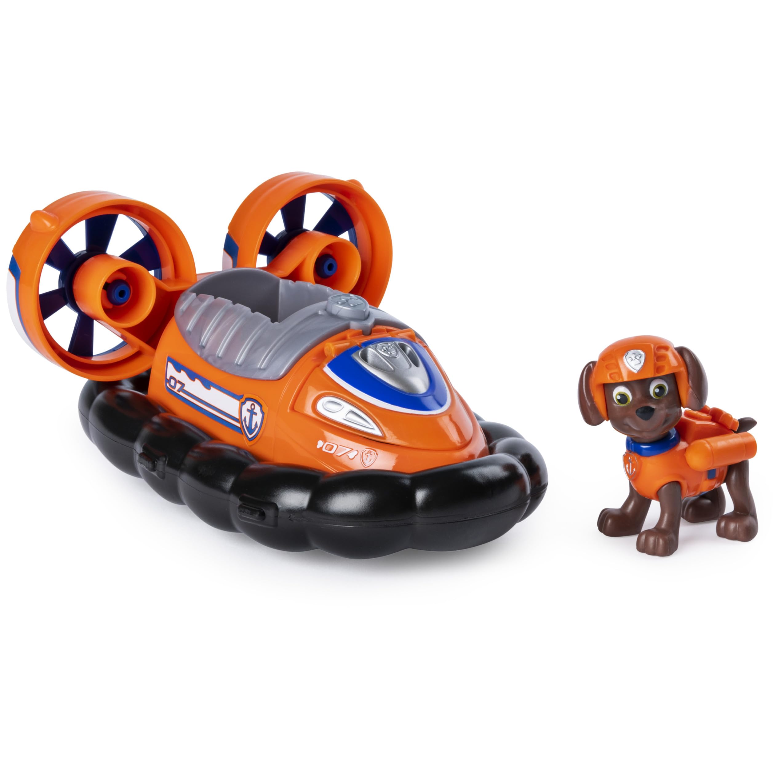Paw Patrol Zuma’s Transforming Hovercraft with Flip-open Hook, for Ages 3 and Up