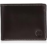 Timberland Men's Leather Wallet With Attached Flip Pocket