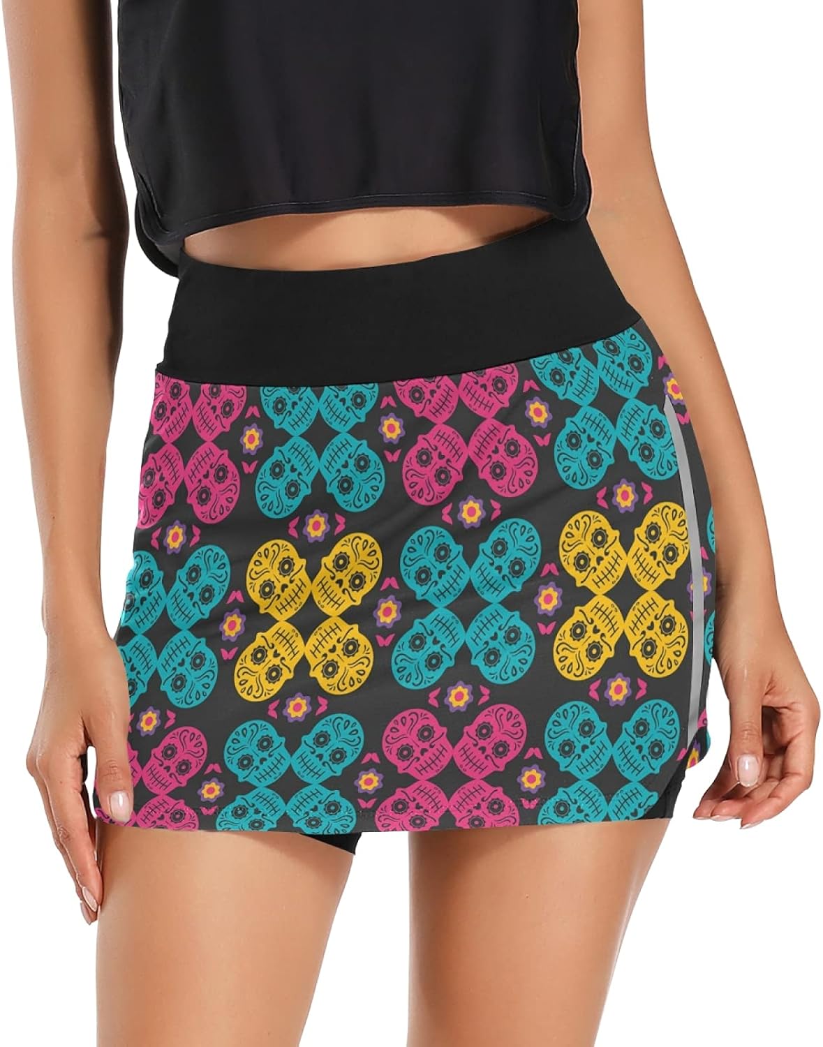 Amazon.com: Women's Athletic Skorts Dead Day Skull Halloween Summer Sports Skirts for Golf: Clothing