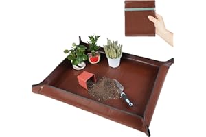 HNXTYAOB 39.5"x 31.5" Large Repotting Mat for House Plant Transplanting and Potting Soil Control Portable Gardening Tray Plant Gifts for Plant Lovers