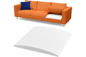 SELLMAZON Couch Cushion Support for Sagging Seat - 20" x 20"x 2" High-Density Curved 40D Sofa Cushion Support, Couch Supporter for Under The Cushions, White 1 Pack