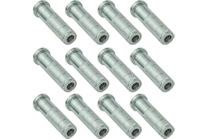 YIMEI 12pcsField Points Archery ArrowTips100-200 Grain Field Points5/16inch Screw in Bullet Points Arrowheads Broadheads for Crossbow Recurve Bow Compound Bow