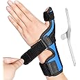 DrFinger Thumb Spica Splint Brace fit Left & Right Hand, Trigger Thumb and Wrist Support, Thumb Immobiliser for De Quervains Tenosynovitis Tendonitis, Broken Thumb Stabilizer, for Women & Men- L/XL
