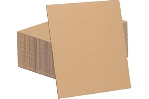 Doubleggs 60 Pack 11x14 Inch Corrugated Cardboard Sheets, 2mm Thick Flat Card Boards Inserts for Crafts, Mailing, Packing, Shipping, DIY Crafts Projects