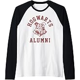 Harry Potter Hogwarts Alumni Crest Raglan Baseball Tee