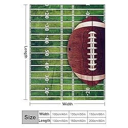 Football Sofa Throw Blanket Flannel Super Soft Warm