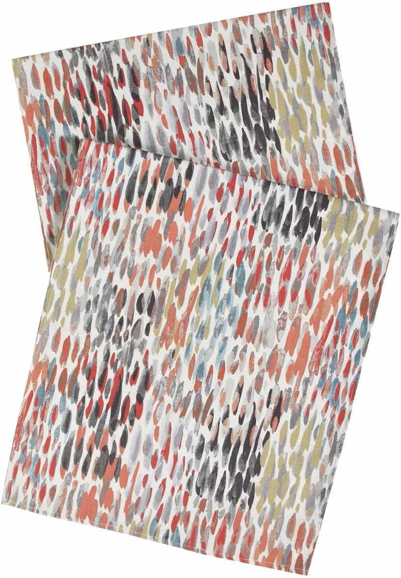 Kelly Ripa Fabric Table Runner Table Decorations Table Cloth Table Runners 90 Inch Make It Rain Brown Multi