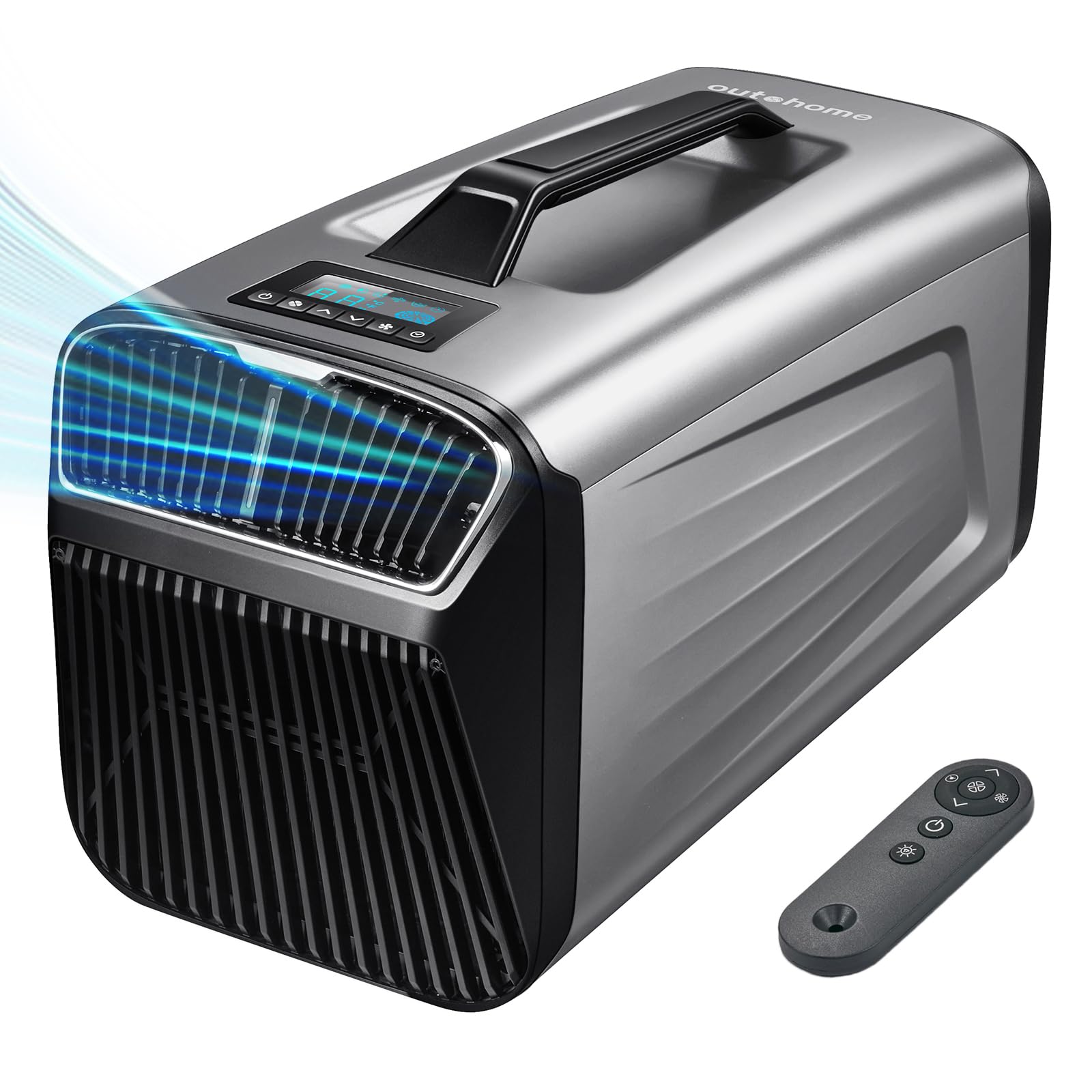 Photo 1 of *MINOR DAMAGE* *MISSING REMOTE* OUTOHOME Portable Camping Air Conditioner for Outdoor and Indoor Use, Quiet Air conditoning For Small Rooms?5200BTU Fast Cooling Capacity for Tent AC (Silver)