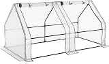 Christow Large Grow Tunnel Cloche Garden Polytunnel Greenhouse 1.8m