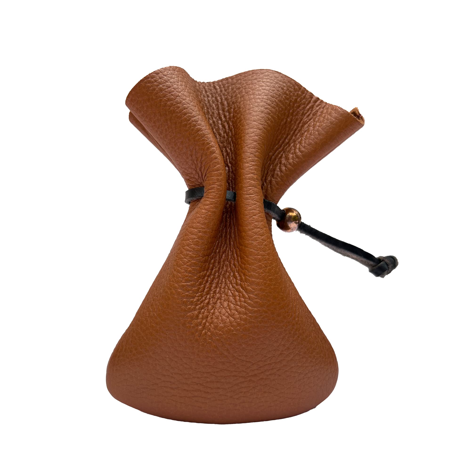 Hulara-Genuine Cowhide Leather Drawstring Shell Pouch Shotgun Ammo Storage Pouch Rifle Ammunition Ammo Shell Bag Rifle Cartridge Holder Leather Ammo Bag for Shotgun Shells…