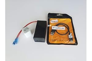 TV XSTREAM Fireplace Remote Control WiFi Smart Switch ON/Off to Voice Activated Fireplace - 2 Wire Quick Connect for Easy installation for Millivolt Gas Valve, Electronic Spark Ignitions. 2.4Ghz pairing ONLY