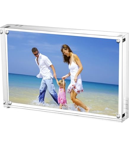 Amazon.com - AMEITECH Acrylic Picture Frames, 4x6'' Clear Double