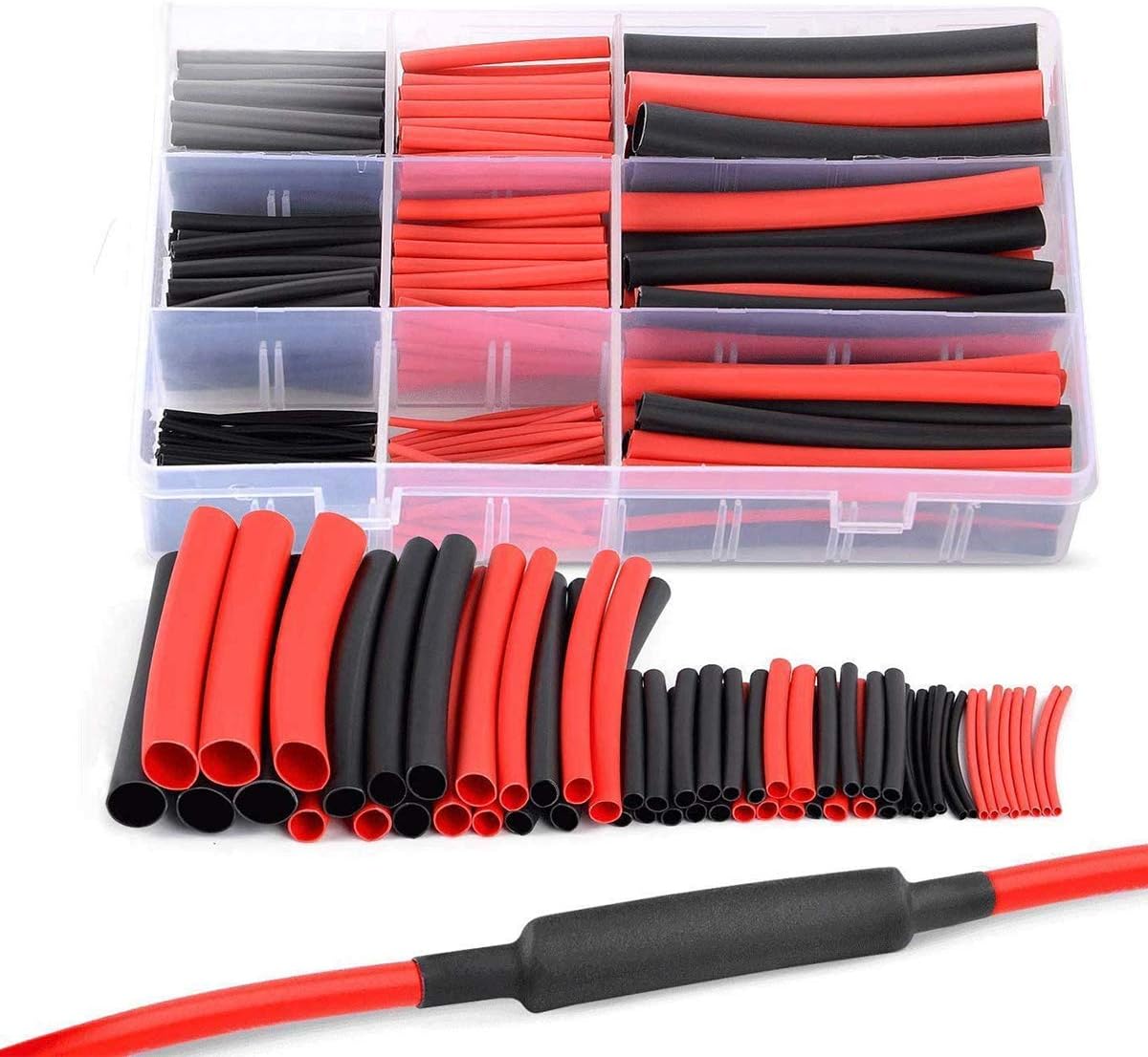 270pcs 31 Dual Wall Adhesive Heat Shrink Tubing Kit, 6 Sizes (Diameter