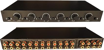 speaker splitter box with volume control