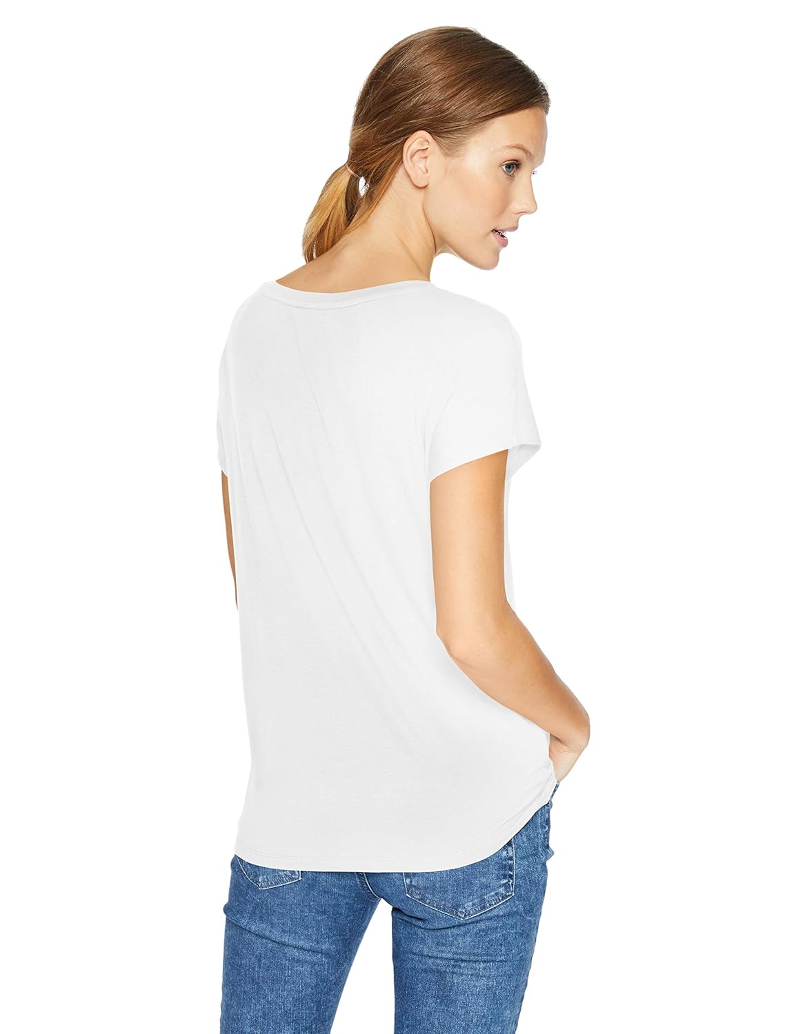 Daily Ritual Women’s Jersey Short-Sleeve Boat Neck Shirt