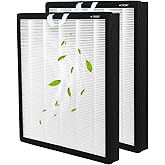 2 Pack Vital 100S Replacement Filter for LEVOIT Vital 100S Air Purifi-er. High Efficiency 3-in-1 H13 Grade HEPA and Activated Carbon Filter.Vital 100S-P Filter, Replace Part #Vital 100S-RF.