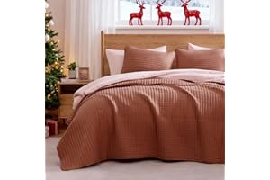 WRENSONGE King Size Quilt-3 Pieces Lightweight Autumn Leaf Fall King Quilt Bedding Set for All Season, Soft Coverlet with 2 Pillow Shams Suitable for Bed & Couch