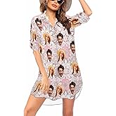 Custom Womens Beach Cover Ups for Swimwear Personalized Face Bathing Suit Coverup Bikini Swimsuit Cover-Up