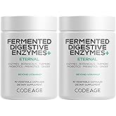 Codeage Fermented Digestive Enzymes Supplement 3-Month Supply - 14 Digestive Enzymes, Probiotics, Prebiotics, Fermented Botanicals, Plant-Based Multi Pancreatic Enzymes - 1 Capsule a Day - 2-Pack
