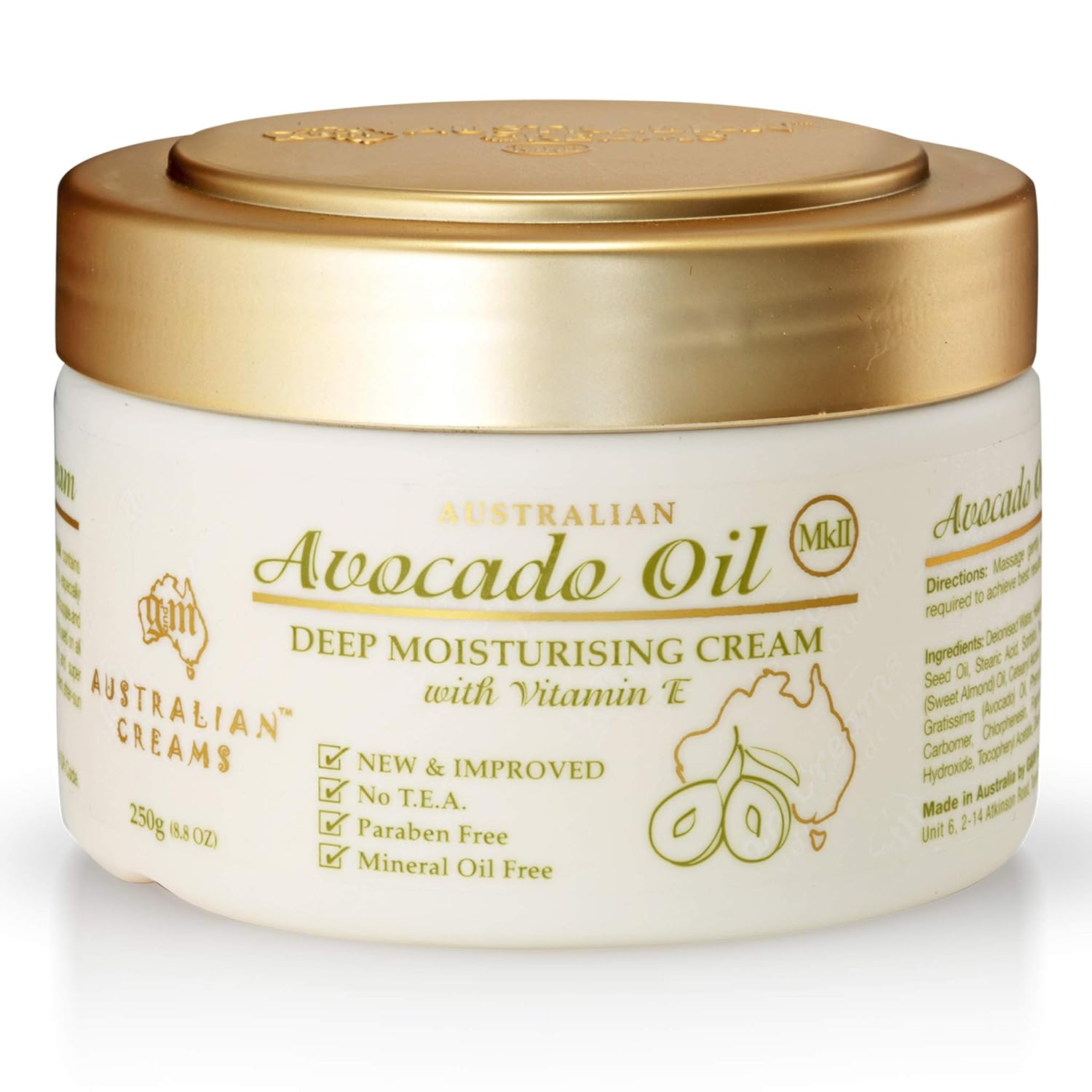 amazon com australian creams mkii 250g avocado oil beauty australian creams mkii 250g avocado oil