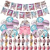 Twice Merch Party Decorations Include Happy Birthday Banners, Cake Toppers, Cupcake Toppers, Balloons