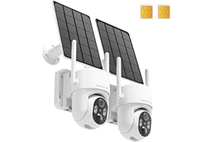 4G LTE Cellular Security Camera Wireless Outdoor, Wireless Security Camera Outdoor No WiFi, Outdoor Security Camera Solar Pow