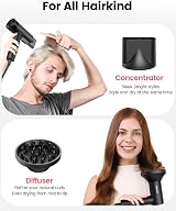 Dekuri Pro Hair Dryer 110,000 RPM Brushless Motor Ionic Care Diffuser view 7