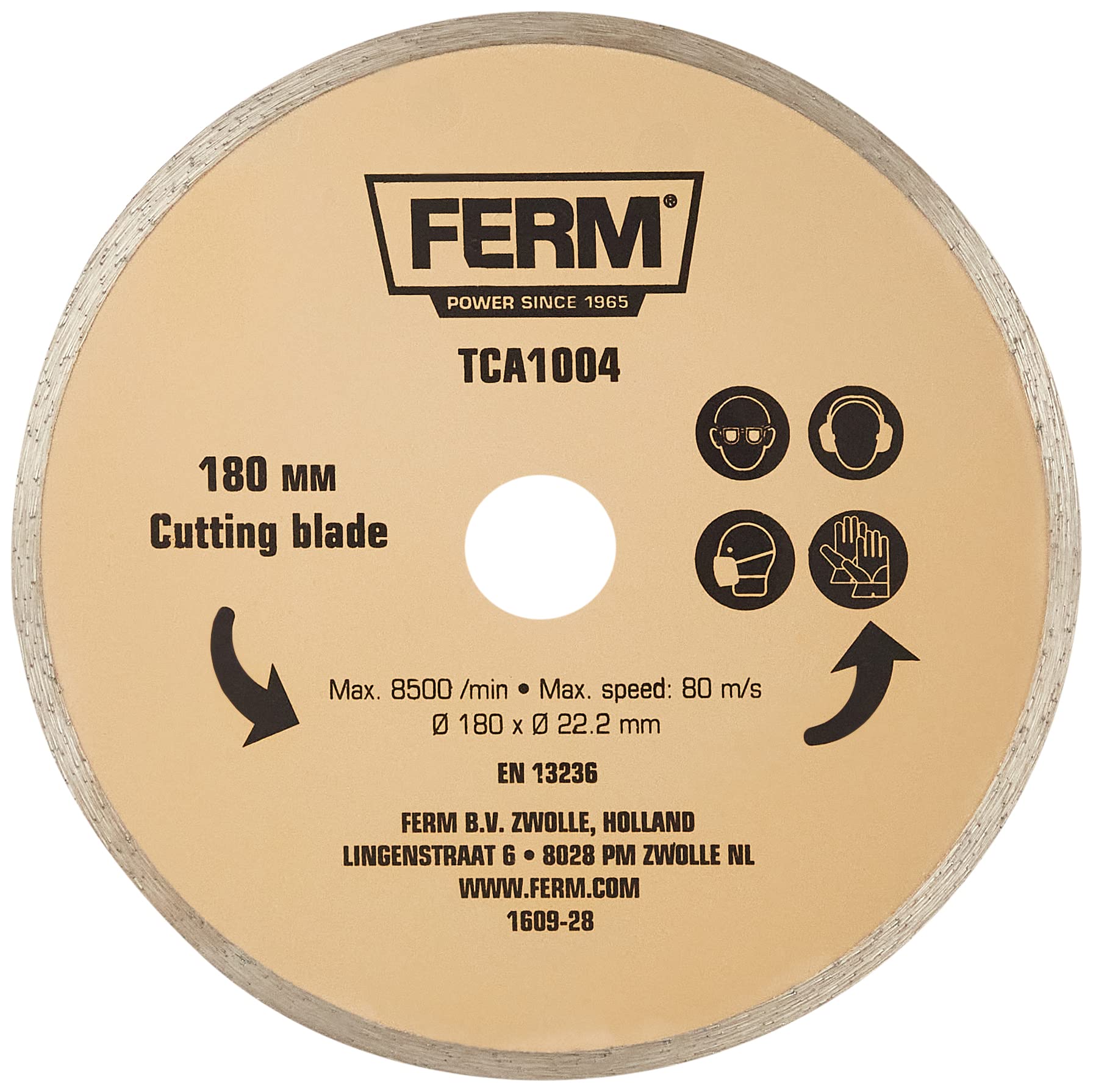 Ferm TCA1004 Diamond Saw Blade 180 mm, for Tile Cutter