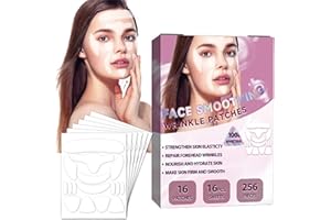 HULEIWA Facial Wrinkle Patches, 256 Pcs Overnight Silicone Forehead Wrinkle Patches, Anti-Aging Face Patches Remover to Fine Lines, Mouth, Frown Lines, Eyes, Smile Lines, Simple to Use And Highly Adhesive
