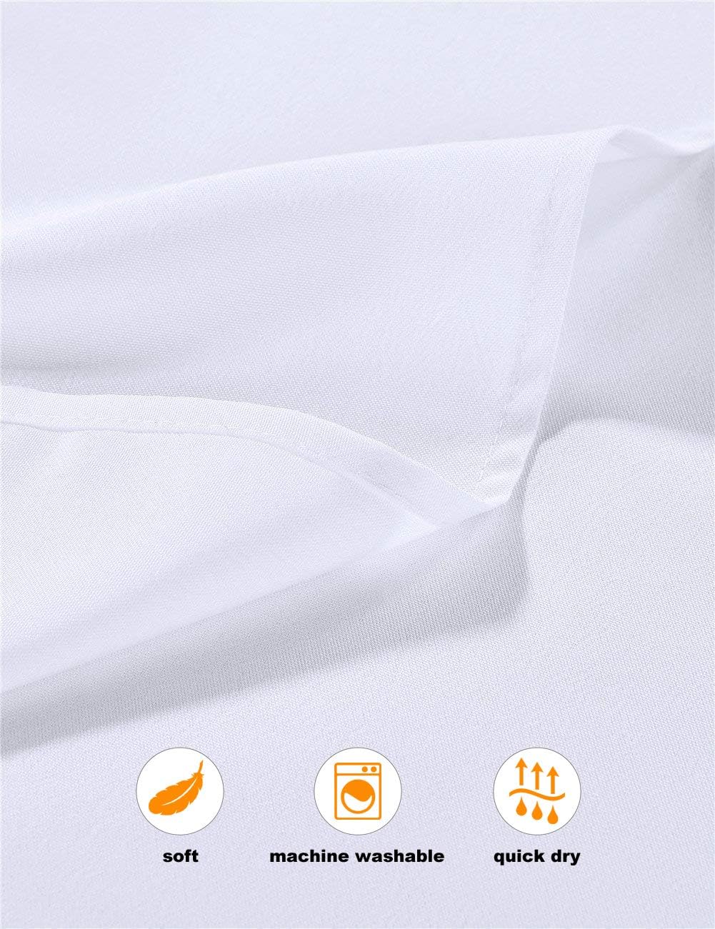 Cieltown Polyester Cloth Napkins 1-Dozen, Solid Washable Fabric Napkins Set of 12, Perfect for Weddings, Parties, Holiday Dinner (17 x 17-Inch, White): Home & Kitchen