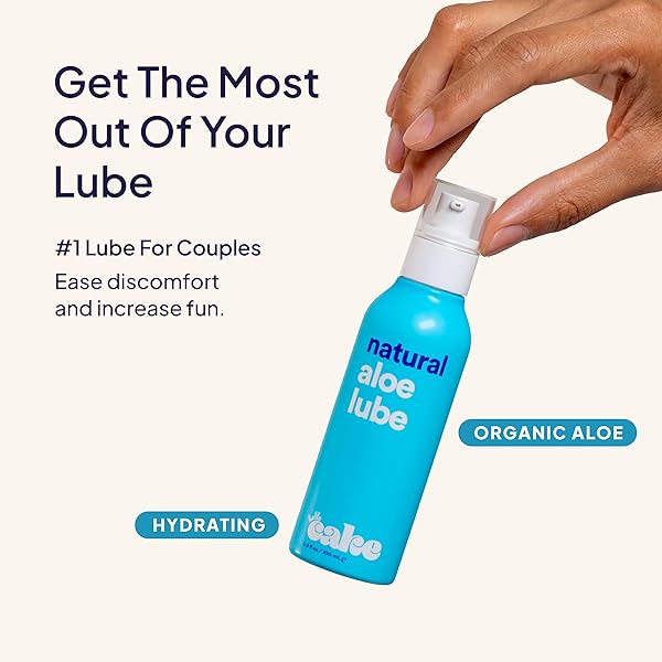 HELLO CAKE NATURAL LUBE – ALOE-BASED ORGANIC PERSONAL LUBRICANT – HYDRATING, HYPOALLERGENIC, PH-BALANCED, NON-STICKY, CONDOM COMPATIBLE, FOR MEN, WOMEN, & COUPLES, 3.3 FL OZ