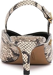 Vince Camuto Women's Kylien Pump, Black/Cream Snake