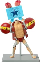 Bandai Anime Heroes One Piece Franky Action Figure 17cm with Stand view 3