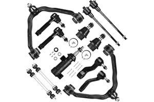 EVERESTWAY Front Suspension Kit Upper Control Arm Compatible for 1999-2006 Chevy Silverado Suburban GMC Sierra Yukon XL 1500 2002-2006 Cadillac Escalade ESV EXT 13PCS