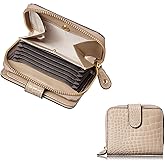 VOICE Align mini type Bi-Fold Wallet wallet Leather made by TUSCANIA in Italy Cowhide ART.GRETA Women's Elegant, easy-to-use and beautiful In gift box (Greige)