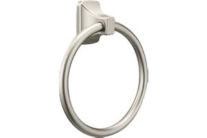 Moen Donner Brushed Nickel Contemporary -Towel Ring, P5860BN