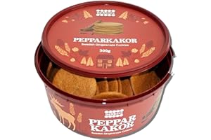 GOODSCIOUS Nyakers Pepparkakor Swedish Ginger Snaps - Original, Famous & Old Fashioned Ginger Cookies Traditionally Baked in Sweden Since 1952 - Sweet & Spicy Thin Gingersnap Cookies, Vegan Friendly (10.58 oz)