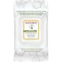 Burt's Bees Sensitive Facial Cleansing Towelettes, With Cotton Extract, 30 Count (packaging may vary)