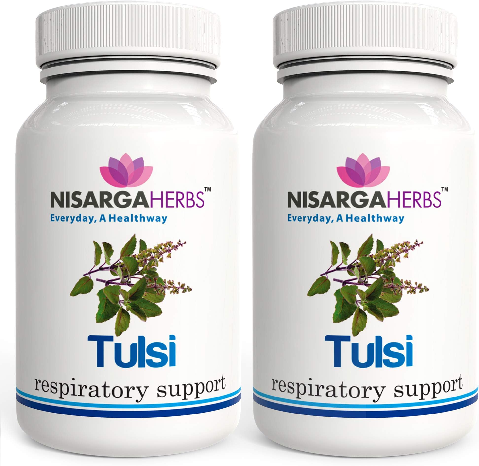 - Tulsi Tablet, 100% Organic, Ayurvedic & Natural, 60 Tablets Each (Pack Of 2)