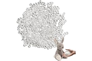 MECEFENO Poly Pellets Weighted Stuffing Beads, Doll Stuffing Beads Polyethylene Filler Beads Craft Stuffing Beads 100g/3.52oz Weighted Beads for Stuffed Animals, Toys, Bean Bags, Pillows, Weighted Blankets